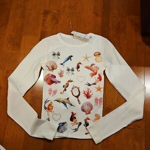 Urban Outfitters White Graphic Long Sleeve